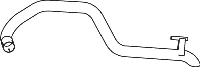 Tuyau d'échappement DINEX 54601