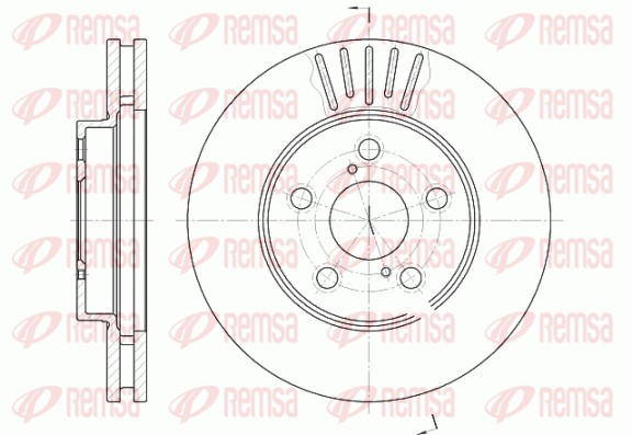 Disque de frein REMSA 6542.10