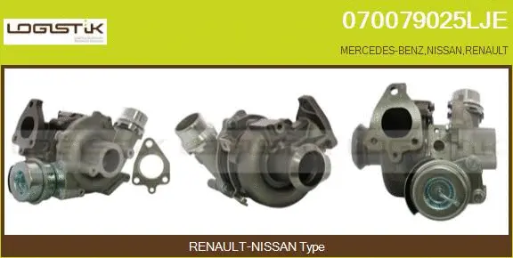 Turbocompresseur, suralimentation LGK 070079025LJE