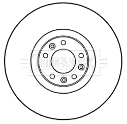 Disque de frein BORG & BECK BBD6043S