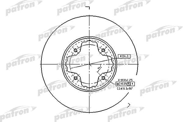 Disque de frein PATRON PBD2679