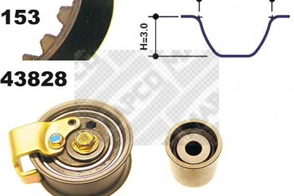 Kit de courroie crantée MAPCO 23828