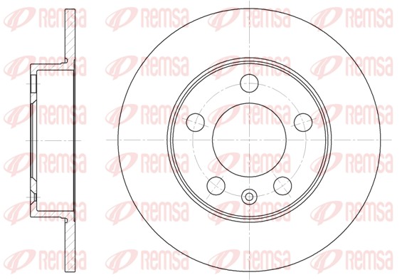 Disque de frein REMSA 6547.00