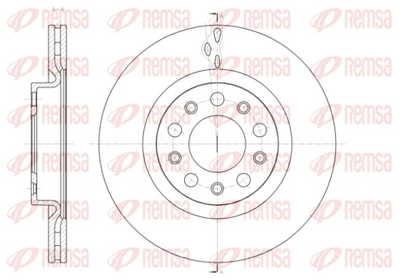 Disque de frein REMSA 61428.10
