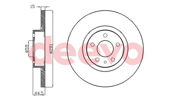 Disque de frein DEEVO BD34160