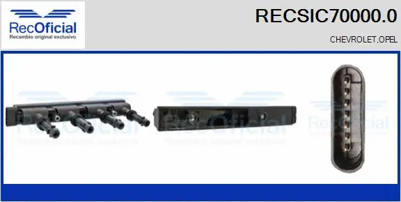 Bobine d'allumage RECOFICIAL RECSIC70000.0