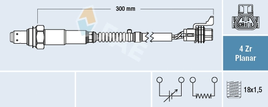 Sonde lambda FAE 77664