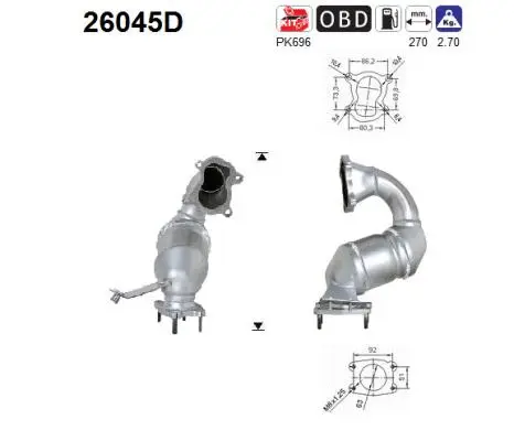 Catalyseur AS 26045D