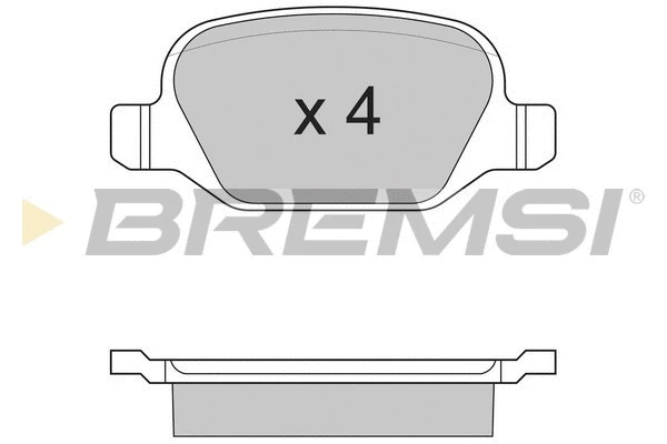 Kit de plaquettes de frein, frein à disque BREMSI BP2890