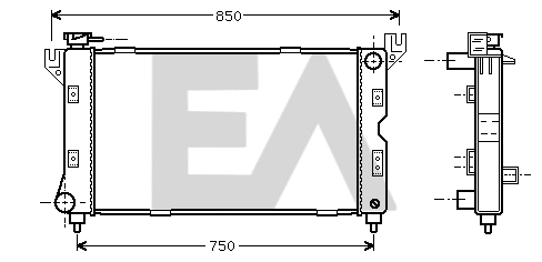 Radiateur, refroidissement du moteur EACLIMA 31R12021