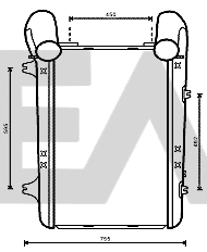 Refroidisseur d'air de suralimentation EACLIMA 36A16004