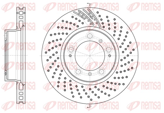 Disque de frein REMSA 61133.11