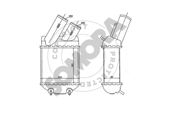 Refroidisseur d'air de suralimentation SOMORA 243045