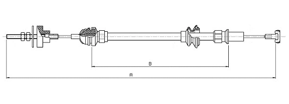 Tirette à câble, commande d'embrayage SONOVA CF01724