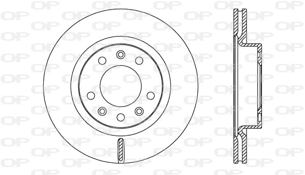 Disque de frein OPEN PARTS BDA2724.20