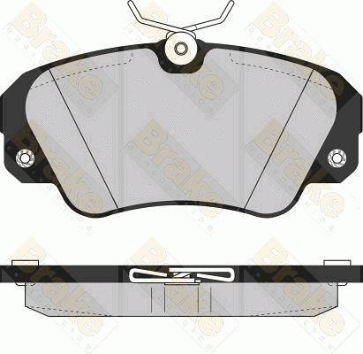 Kit de plaquettes de frein, frein à disque Brake ENGINEERING PA859