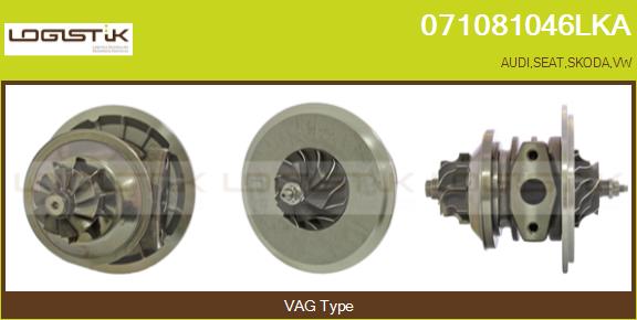 Groupe carter, turbocompresseur LGK 071081046LKA