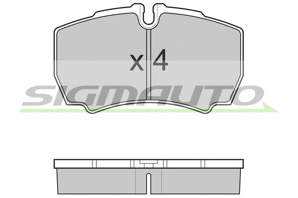 Kit de plaquettes de frein, frein à disque SIGMAUTO SPB025