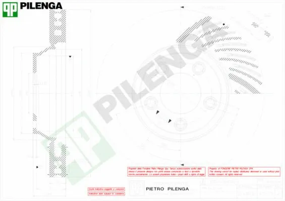 Disque de frein PILENGA V857L