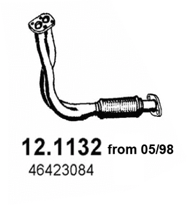 Tuyau d'échappement ASSO 12.1132