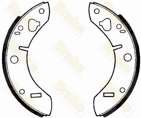 Jeu de mâchoires de frein Brake ENGINEERING SH1055