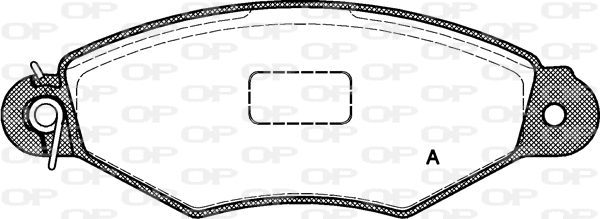 Kit de plaquettes de frein, frein à disque OPEN PARTS BPA0643.00