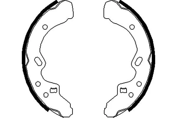 Jeu de mâchoires de frein KAVO PARTS KBS-5418