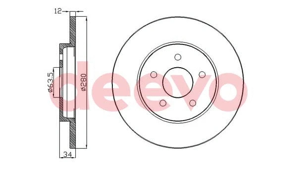 Disque de frein DEEVO BD13460