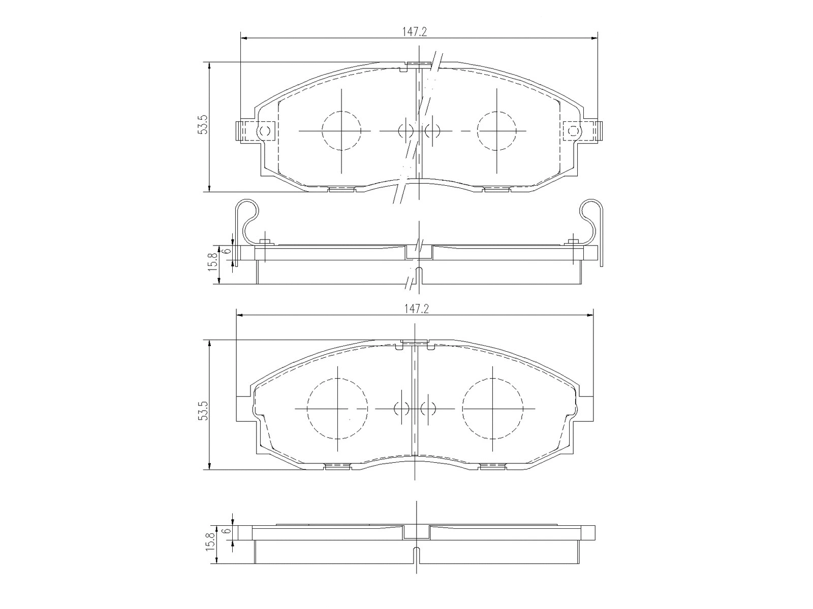 Kit de plaquettes de frein, frein à disque A.Z. Meisterteile AZMT-44-022-1455