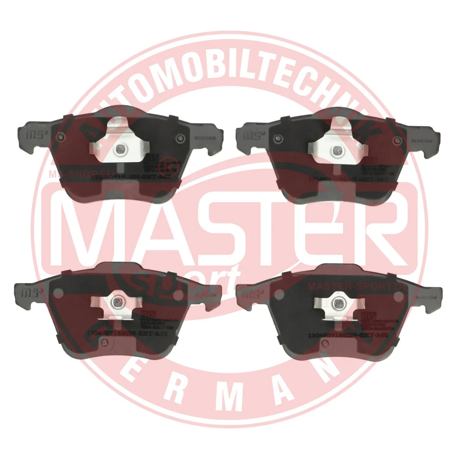 Kit de plaquettes de frein, frein à disque MASTER-SPORT GERMANY 13046071882N-SET-MS