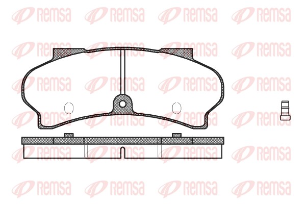 Kit de plaquettes de frein, frein à disque REMSA 0026.02