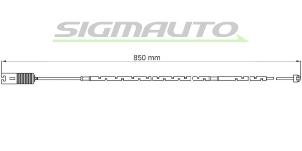 Contact d'avertissement, usure des plaquettes de frein SIGMAUTO WI0593