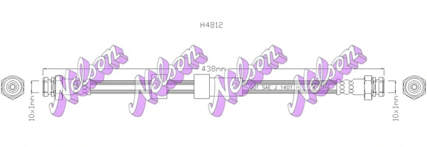 Flexible de frein KAWE H4812