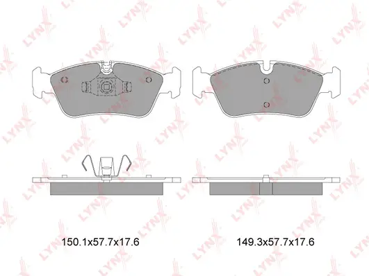 Kit de plaquettes de frein, frein à disque LYNXAUTO BD-1422
