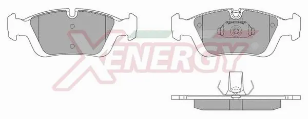Kit de plaquettes de frein, frein à disque AP XENERGY X40394