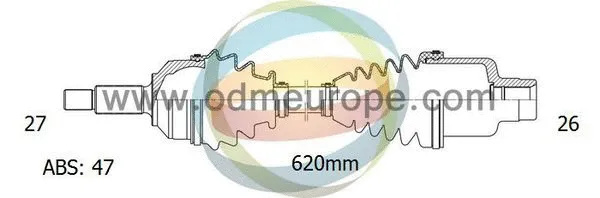 Arbre de transmission 4X4 ESTANFI EST-18-122101