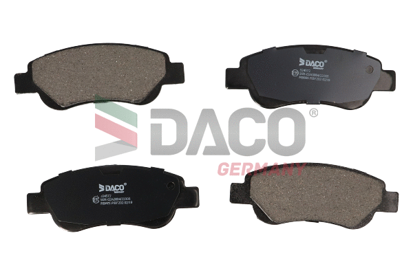 Kit de plaquettes de frein, frein à disque DACO Germany 324572