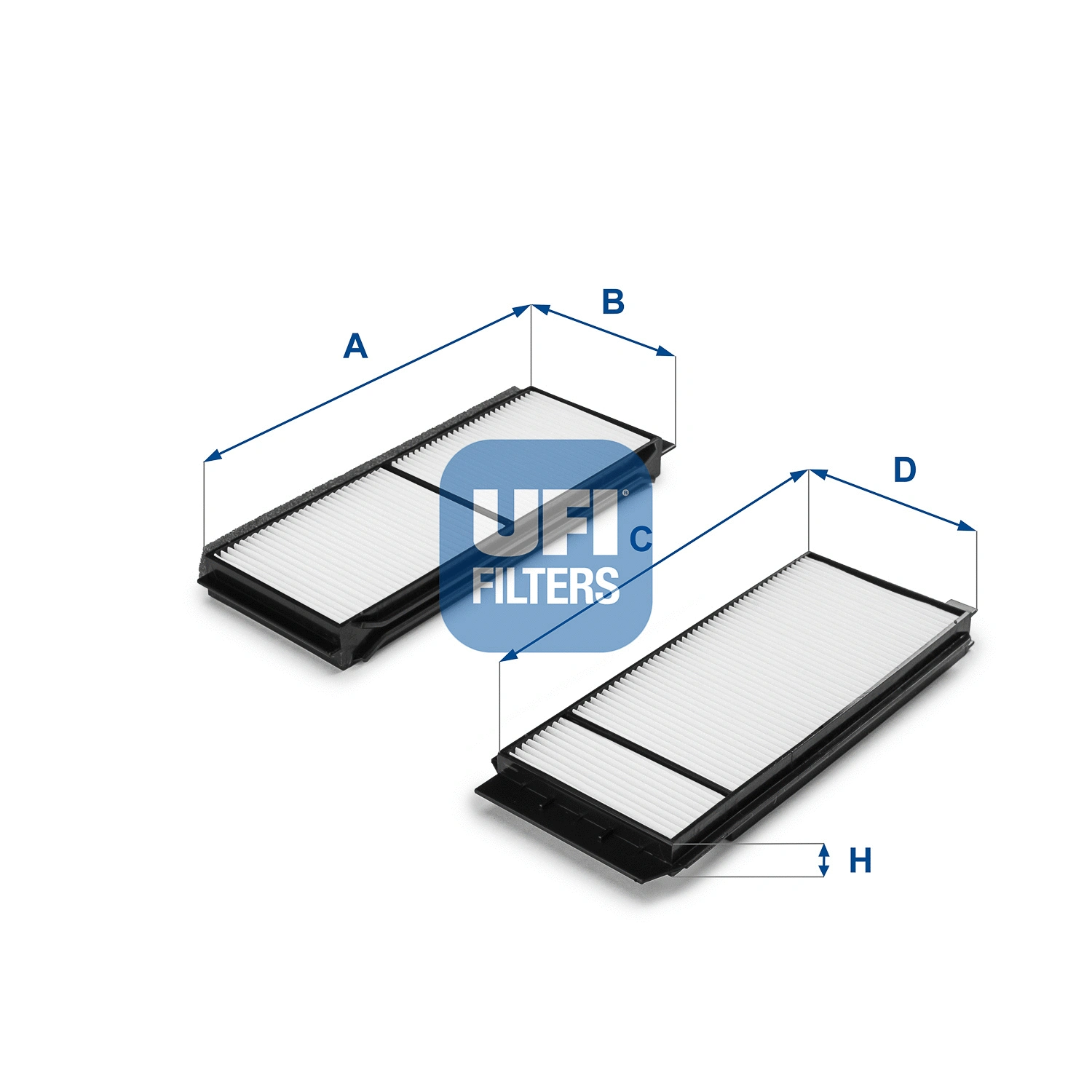 Filtre, air de l'habitacle UFI 53.120.00