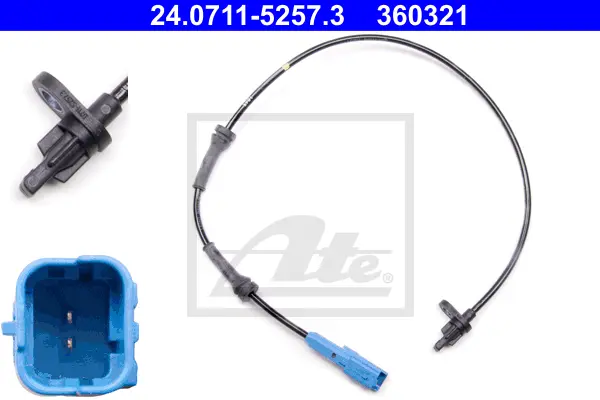 Capteur, vitesse de roue ATE-APAC 24.0711-5257.3