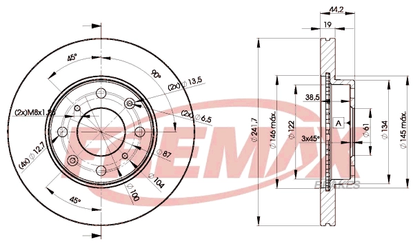 Disque de frein FREMAX BD-0838