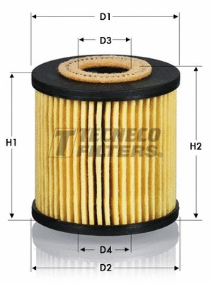 Filtre à huile TECNECO FILTERS OL0232E