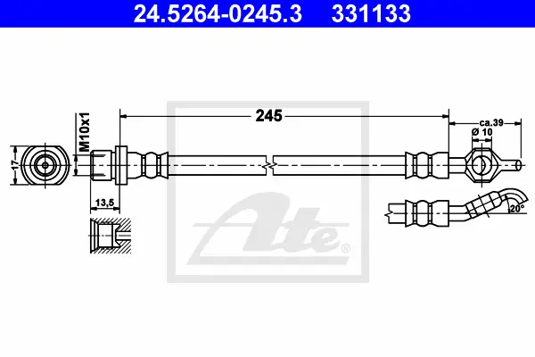 Flexible de frein ATE-APAC 24.5264-0245.3
