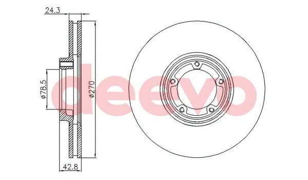 Disque de frein DEEVO BD26800