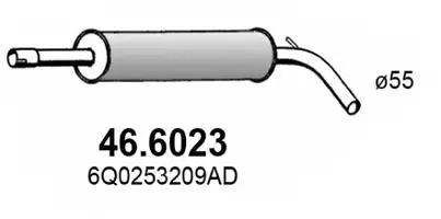 Silencieux central ASSO 46.6023