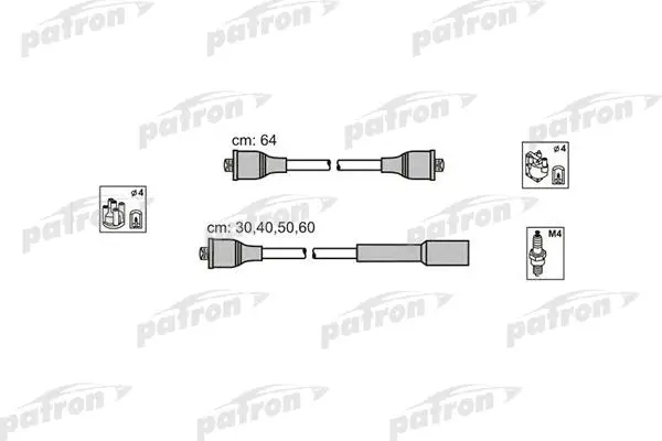 Kit de câbles d'allumage PATRON PSCI1009