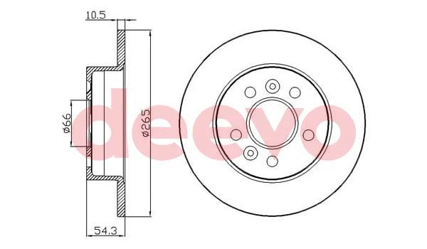 Disque de frein DEEVO BD34980