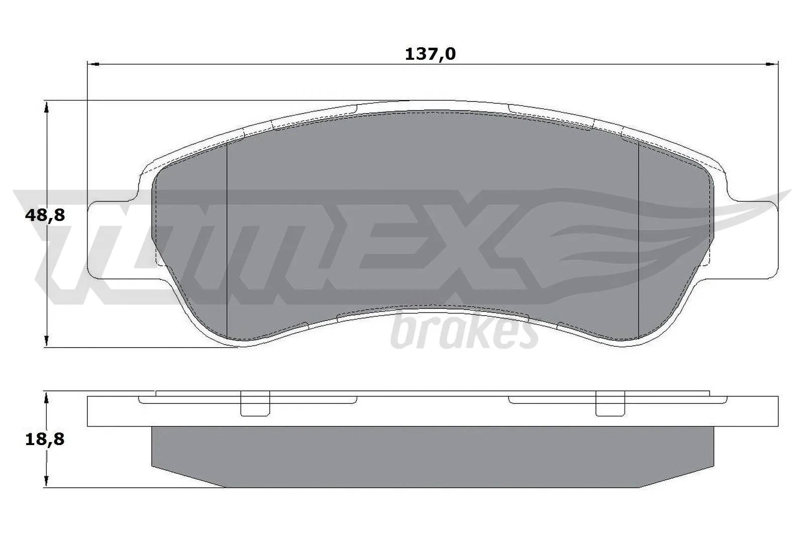 Kit de plaquettes de frein, frein à disque TOMEX Brakes TX 14-411
