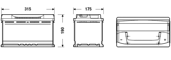Batterie de démarrage TUDOR TB800