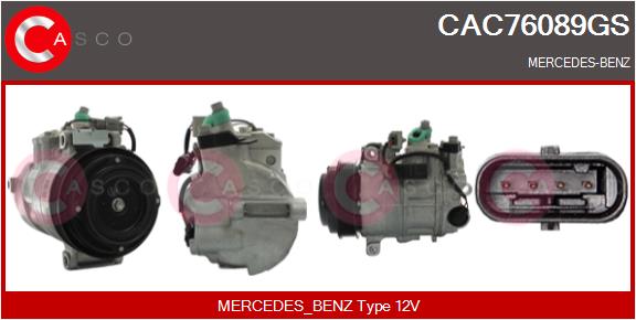 Compresseur, climatisation CASCO CAC76089GS