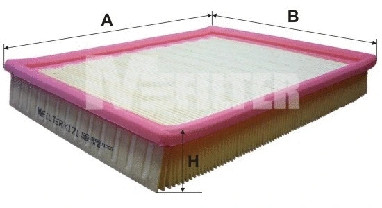 Filtre à air MFILTER K 171
